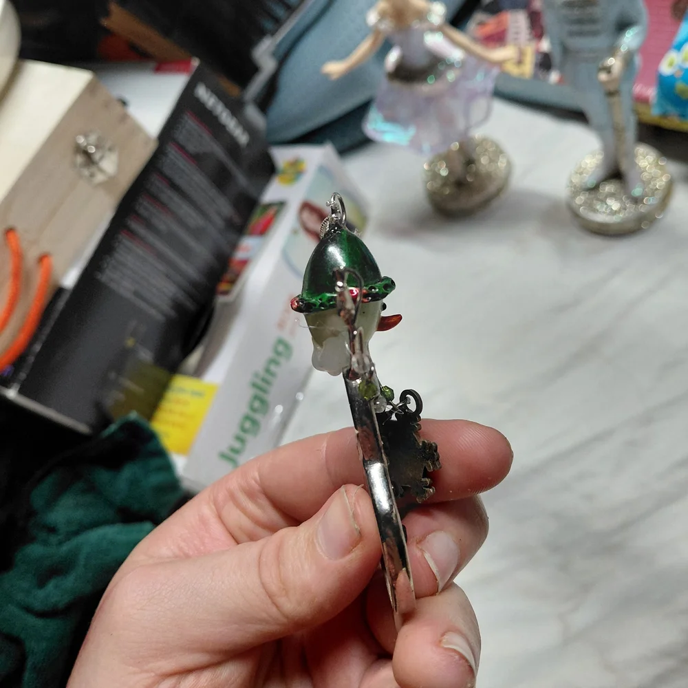 Target Festive Snowman Ornament with Green and Red Accents